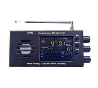 Agwuoetr TEF6686 FM(65-108Mhz)&SW/MW/LW(144-27000Khz) Radio Receiver RDS with Battery Black