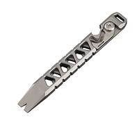 Agwuoetr Titanium Alloy Pocket Tool Pry Bar Bottle Opener Pocket Pry Bar Nail Puller Tacticals Outdoor Camping Tool Car Gifts
