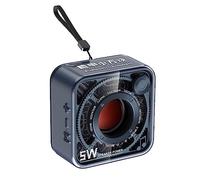 Agwuoetr Transparent Bluetooth Speaker Mecha Style Small Steel Cannon High-Definition Call Portable Outdoor Sports Subwoofer-B