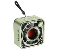 Agwuoetr Transparent Bluetooth Speaker Mecha Style Small Steel Cannon High-Definition Call Portable Outdoor Sports Subwoofer-C