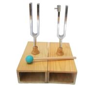 Agwuoetr Tuning Fork 440HZ Guitar Tuner Tuning Fork Resonator with Wood Resonator Box Tuning Fork Knocker