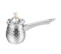 Agwuoetr Turkish Coffee Maker Copper Coffee Tea Maker Milk Warmer Hot Chocolate Maker Butter Melting Pot 600Ml Silver Easy to Use