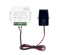 Agwuoetr TUYA Smart Life WiFi Energy Meter 80A with On/Off 1 Transformer PV Solar Bi-Directional Multifunction Energy Meter Easy Install Easy to Use