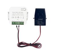 Agwuoetr Tuya Smart WiFi Power Meter AC90-250V with Clamp CT KWh Power Monitor Electricity Statistics Smart Life APP, 120A CT Easy Install Easy to Use