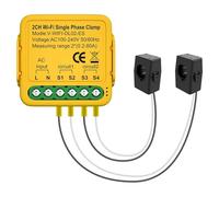Agwuoetr Tuya WiFi 2CH Real-Time Energy Current Monitor Energy Current Monitor Automation Notifications Smart Life Remote Control