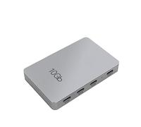 Agwuoetr Type-C Docking Station Aluminum Alloy USB3.2 Gen2 10Gbps with PD 100W Charging Expansion Multifunction Hub