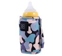 Agwuoetr Universal USB Milk Water Warmer Travel Stroller Insulated Bag Portable Nursing Bottle Heater Camouflage-Black
