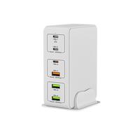 Agwuoetr USB Multi-Port Cell Phone Computer Charger Charging Head Super Fast Charging with UK Plug B