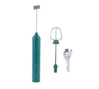 Agwuoetr USB Rechargeable Electric Whisk Egg Beater Handheld Coffee Blender Household Milk Shaker Mixer Frother Foamer Green