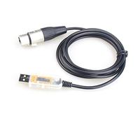 Agwuoetr USB to Interface Adapter LED DMX512 Computer PC Stage Lighting Controller Dimmer, Adapter Cable Replacement Spare Parts
