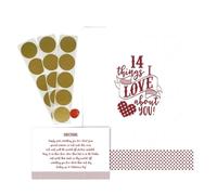 Agwuoetr Valentines Day Cards Scratch-Off Jokes for Kids Classroom Gift Exchange Valentine's Scratch 14 Things I and You Easy to Use
