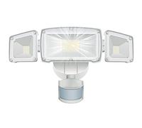 Agwuoetr White Motion Detection Flood Light IP65 Waterproof, Outdoor Motion Sensor Light for Garage, Yard
