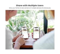 Agwuoetr WiFi Camera 2K, Indoor Home Security Cameras for Baby/Older/Dog/Pet Camera with Phone App