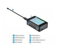 Agwuoetr WiFi LoRa 32 Expansion Kit WiFi LoRa 32 V4 Dev-Board ESP32 SX1262 BLE Touch Screen GNSS Built-in Battery with Back Clip