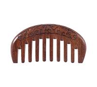 Agwuoetr Wood Comb Wooden hair comb Natural Comb-Anti Static Massage through the comb (Flower-Wide tooth)