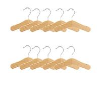 Agwuoetr Wooden Baby Hangers,Kids Hangers,Notched Shoulder Design for Children Clothes,Decoration Hanger,10 Pack,Medium