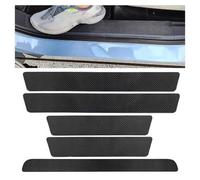 AGXJA 5 Pcs Car Door Sill Protector for Nissan Qashqai 2008-2015, Carbon Fibre Scuff Plate, Auto Entry Guards with Rear Boot Strip, Anti-Scratch Threshold Sticker