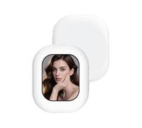 AGXOV Mini Mobile Phone Selfie Monitor, Magnetic Vlog Selfie Monitor Screen for iPhone/Android, Wireless 5GHz WiFi Real Time Rear Camera Display for TikTok YouTube Livestream, White