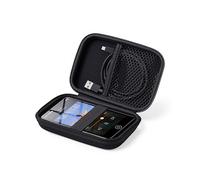 AGXOV MP3 MP4 MP4 Hard Case Cover with Metal Carabiner Clip for MP3 MP4 iPod Nano iPod Shuffle (Black)