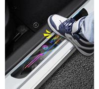 AGYF 4PCS Car Door Sill Protector for MG3 MG4 EV MG5 MG6 MG HS MG Marvel R MG ZS, Car Door Sill Protector Kick Plate Guard, Welcome Pedal Protector Cover -Scuff Guard Non-slip,Black Style