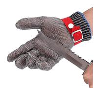 AGYH Anti-cut Gloves Cut-resistant Gloves, Chain Mail Gloves, Chef/Butcher/Porter/Carpenter/Fishing Safety Work Gloves, Level 5 Protection (Size : 1PCS/XL)