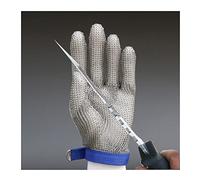 AGYH Anti-cut Gloves Stainless Steel Cut-resistant Gloves, 9-level Protective Safety Work Chain Gloves, Non-slip And Easy-to-clean Metal Gloves (Size : 1pcs/xxl)