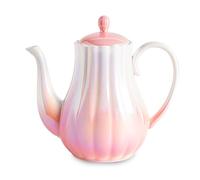 Agyiuns ceramic teapot,Porcelain Tea Pot (Gradient pink)