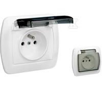 AGZ1Bz/11 Single IP44 Socket White AGZ1BZE/11A