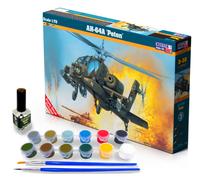 AH-64 A PETEN / APACHE GIFT/STARTER SET W/GLUE, BRUSH & PAINTS 1/72 MISTERCRAFT