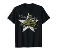 AH 64 Apache attack helicopter, army aircraft, epic T-Shirt
