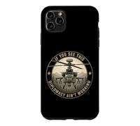 AH-64 Apache Helicopter Diplomacy Military Aviation Joke Case for iPhone 11 Pro Max