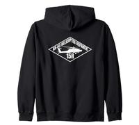AH-64 Helicopter Repairer 15R Diamond Badge Military Patch Zip Hoodie