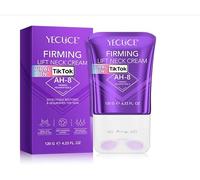 AH-8 Lifting & Firming Neck Cream with 360° Roller Massager - Reduces Wrinkles, Deep Hydration, Tightens Skin - Peptide & Ceramide Enriched for Youthful Neck Contour