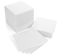AH AMERICAN HOMESTEAD Cocktail Napkins-Disposable Beverage/Bar Napkins-White Linen-Like Square Napkins-Eco-Friendly & Compostable-Everyday Use, Party or Wedding 4.75inch x 4.75inch (100 Count, White)