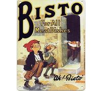 Ah Bisto - Retro Vintage Metal Sign, 2 Sizes (A4 21 x 29cn)