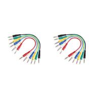 ah Cables Adam Hall 3 Star Series 0.6m 6.3mm Jack Stereo to 6.3mm Jack Stereo Patch Cable Set (Pack of 2)