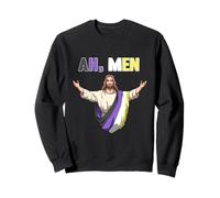 Ah Men LGBTQ Nonbinary Jesus Ah Men LGBTQ Sweatshirt