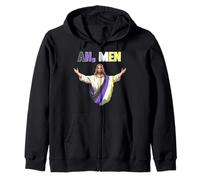 Ah Men LGBTQ Nonbinary Jesus Ah Men LGBTQ Zip Hoodie