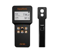 AH-PARUV Quantum PAR Meter,320-750nm. Red | Blue Light Seperate PPFD,Test UVA Radiation Intensity,3 and 13ft Cable. Record History PAR.