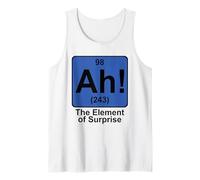 Ah! The Element of Surprise Funny Chemistry Periodic Table Tank Top