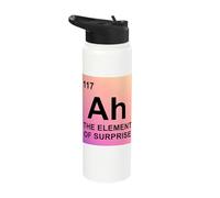 Ah The Element of Surprise Periodic Table Chemistry Science Stainless Steel Insulated Water Bottle