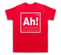 Ah! The Element of Surprise Periodic Table of Elements Parody Mens T-Shirt