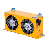 AH0608TL 60L Hydraulic Mini Air Cooler Air-Cooled Oil Radiator Plate Heat Exchanger with Electric Fan Widely Application(DC12)