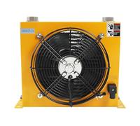 AH1012T-CA 100L/min Flow Radiator Oil Cooling Heat Exchanger Radiator Air-Cooled Oil Radiator Plate Pin for Hydraulic System Large Heat Dissipation Area(AC110)