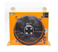 AH1012T-CA 100L/min Flow Radiator, Oil Cooling Heat Exchanger Radiator, Oil Cooler Plate Pin For Hydraulic System Large Heat Dissipation Area(AC380V)