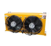 AH1012TL-CA 200L/min Flow Radiator Oil Cooling Heat Exchanger Radiator Oil Cooler Plate Pin Heat Exchanger Hydraulics Large Heat Dissipation Area(AC380V)