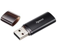 AH25B Metallic USB 3.0 Flash Drive, 128GB Black - APACER