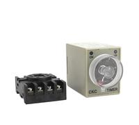 AH3-3 220V 50/60HZ 1S-60M Attached Bottom Seat Power On Delay Timer Time Switch Delay Timer Relay With 8pin PF083A Socket 1Pcs(AH3-3 30M 220V)