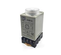 AH3-3 Power ON Delay Timer 0-6 Minutes 8 Pin Housing Time Relay DC 12V w Base