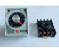 AH3-3 Time Relay 12V/24V/36V/110V220V/380V Delay Timer 8Pin With Base 3S 6S 10S 30S 60S 1Pcs(30S,24V)
